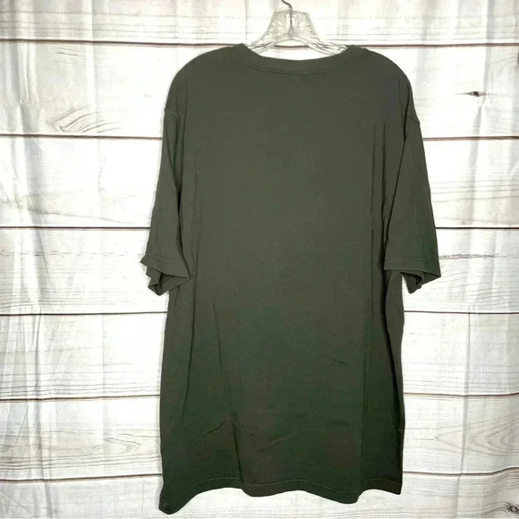 Carhartt Men's T shirt Large Tall Dark Gray Loose Fit Short Sleeve - Picture 2 of 5